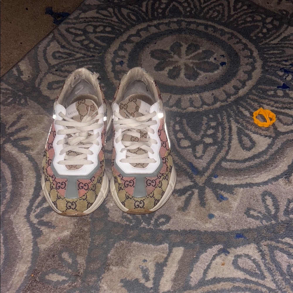 Gucci Brown and White Sneakers